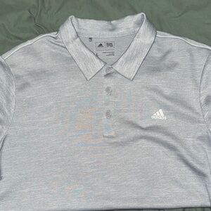 Adidas Men's Light Gray Polo Shirt